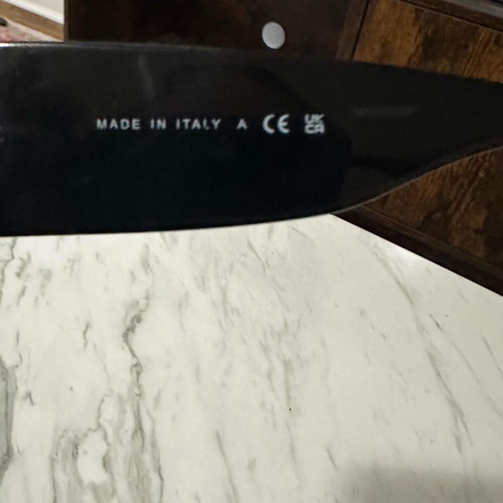 Authentic Chanel Black Rectangle Sunglasses - image 4